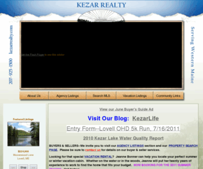 stantupaj.com: Kezar Realty - The Real Estate and Vacation Rental Specialists in Lovell, Maine
Kezar Realty is the  Real Estate and Vacation Rental Specialist in Lovell, Maine and the Surrounding Western Maine Communities. Lovell, Maine is the home of Kezar Lake. 