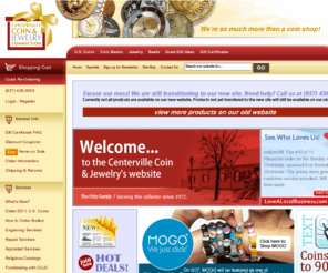 ccjc.com: Centerville Coin & Jewelry Connection, We’re so much more than a coin shop!
Whether you are a coin collector or just looking for a great gift, we can help you find just what you need!