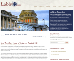 lobbyistfirm.net: Washington DC's Top Lobbying Firm - Lobbyit.com
LobbyIt.com is a groundbreaking lobbying firm with a new breed of transparent and affordable Washington lobbyists.