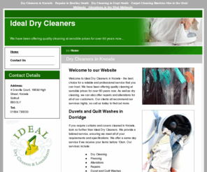 idealdrycleaners.net: Dry Cleaners in Knowle : Ideal Dry Cleaners
For dry cleaners in Knowle offering curtains and covers cleaned in Knowle, look no further.