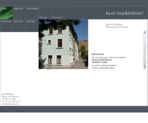 marktideen.ch: Home - Cyber Marketing, Webdesign, Kommunikation: Keel Marktideen St.Gallen
Keel Marktideen, St.Gallen, Agentur für Marketing, WebDesign und eCommerce