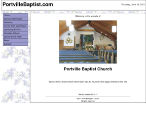 portvillebaptist.com: PortvilleBaptist.com - Portville Baptist Church
Website of Portville Baptist Church, Portville, NY 14770