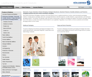 sorb-pak.com: Desiccants, Oxygen Absorbers, Polymer Packaging, Packaged Adsorbents, Absorbent Polymers, Humidity Indicators, and Protective Packaging Solutions from Süd-Chemie Performance Packaging
Desiccants, Humidity Indicators, Oxygen Absorbers, Absorbents, Polymer Packaging, and more offered by Sud-Chemie.