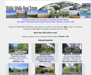 wallawallafsbo.com: walla walla real estate
Walla Walla real estate, an internet site serving all of Southeast Washington and Northeast Oregon!