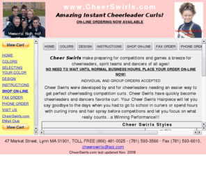 cheerswirls.com: CHEER SWIRLS ...AMAZING INSTANT CHEERLEADER CURLS!
Cheer Swirls! Easy and perfect cheerleading competition curls! The preferred curl for cheerleaders.  NO curl compares to Cheer Swirls!