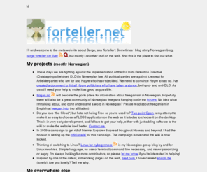 forteller.net: forteller.net
Meta-side for alt som er Børge / forteller på nettet