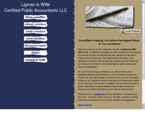 ligmanwille.com: Ligman & Wille CPA's LLC
Welcome to the firm of Ligman & Wille CPA's LLC