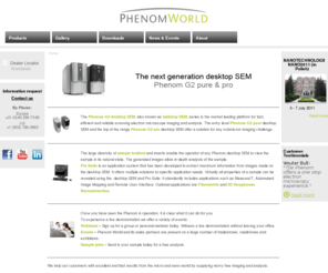 phenomworld.com: Phenom's Scanning Electron Microscope - desktop SEM, tabletop SEM
Desktop SEM from Phenom: the fastest scanning electron microscope in the world, delivers images within 30 seconds