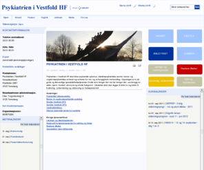piv.no: Psykiatrien i Vestfold HF
Psykiatrien i Vestfold HF er et helseforetak under Helse Sør-Øst