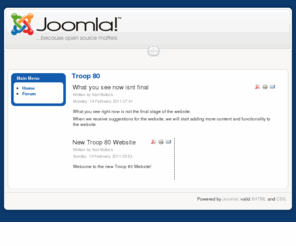 skt80.com: Troop 80
Joomla! - the dynamic portal engine and content management system