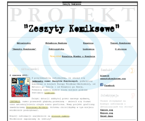 zeszytykomiksowe.org: Projekt 'Zeszyty Komiksowe' - Strona glowna
Projekt 'Zeszyty Komiksowe' (PZK) oficjalna strona magazynu 'Zeszyty Komiksowe', poswiecona badaniom komiksu. Znajdziesz tu prace naukowe, publicystyke, analizy, biografie, recenzje itp.