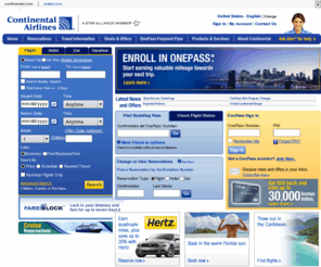 continentalairlinespresidentialplus.com: Continental Airlines - Airline Tickets, Vacations Packages, Travel Deals, and Company Information on continental.com
Continental Airline Ticket Reservation, Find all current Continental flight information online, check flight status or book an online airline ticket reservation.