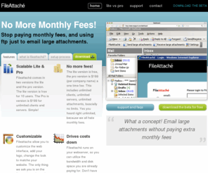 fileattache.com: FileAttaché - Email attachments made easy
No more monthly fees, just load Fileattaché on your php server and be able to email large attachments.