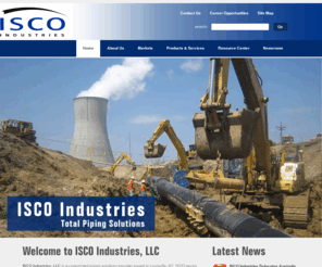 isco-pipe.com: ISCO Industries - Home
ISCO Industries - total pipiing solutions company inventorying large stockpiles of pipe including HDPE pipe