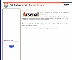 ladyarsenal.com: '97G Arsenal TVSC - Tucson, AZ
Lady Arsenal FC