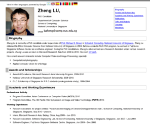 luzheng.org: Zheng LU
lu zheng's personal homepage