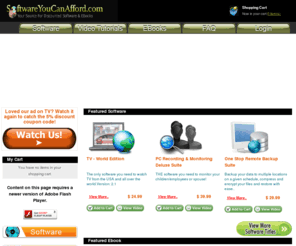 softwareyoucanafford.com: Software You Can Afford
Software You Can Afford 