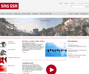 srgssr.ch: SRG SSR: Schweizerische Radio- und Fernsehgesellschaft
SRG SSR. Website der Schweizerischen Radio- und Fernsehgesellschaft. Informationen über öffentliches Radio und Fernsehen in der Schweiz.
