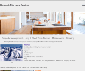 mammothelitehomeservices.com: Mammoth Elite Home Services  - Home
Mammoth California Elite Home Services & Rentals