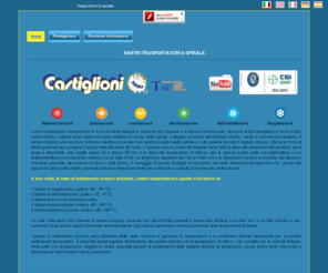 spiral-conveyor-systems.com: Trasportatori a spirale Castiglioni: Spirali di raffreddamento, lievitazione, pastorizzazione
I nastri trasportatori a spirale, o spirali di trasporto alimentari, si dividono in spirali di surgelazione, raffreddamento, lievitazione, pastorizzazione: raffreddatori, riscaldatori e pastorizzatori a spirale. Castiglioni Srl, Locate Varesino, Como.