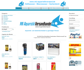 zoostore24.com: www.mk-aquaristikversand.de - 
 
 Süßwasser • Meerwasser • Gartenteich
In unserem Shop finden Sie Aquaristikbedarf fÃ¼r die SÃ¼ÃŸ- und Meerwasseraquaristik verschiedener Hersteller. NatÃ¼rlich finden Sie auch Gartenteichbedarf in unserem Sortiment.