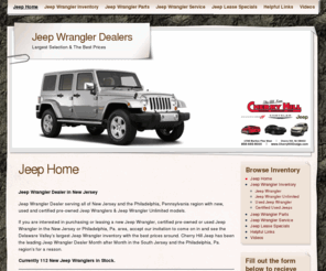 jeepwranglerdealers.com: Jeep Wrangler Dealers Maryland | Delaware | Philadelphia | New Jersey
Cherry Hill Jeep is one of the Largest in stock Jeep Wrangler inventory dealers serving Jeep Wranglers to  Maryland | Delaware | Philadelphia | New Jersey and New York.