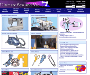 singersew.com: Ultimate Sew and Vac
Industrial and Household Sewing machines and sergers, household and commercial vacuum cleaners, sewing machine parts and attachments, vacuum cleaner parts and accessories and premium appliances