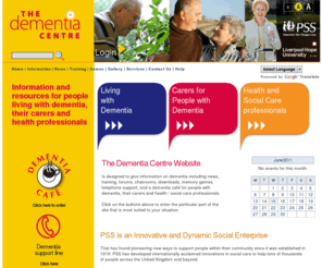 dementiacentre.com: Dementia Centre: home
PSS Dementia Centre gives information for people, their carers and health professionals.