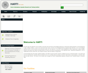 harti.lk: HARTI -  Hector Kobbekaduwa Agrarian Research and Training Institute
HARTI is established in order to generate a range of policy analysis that covers key determinants of human and resource development in the agrarian sector in Sri Lanka. It produces research in the field of socio economics relating to the use of land and water. It also develops skills and infrastructure for providing relevant training to farmers, field workers and managers in both the state and non-state sectors