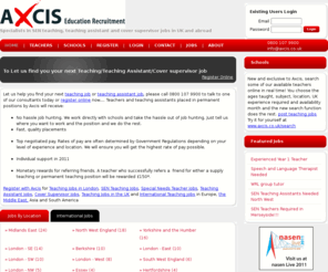 axcis jobs teaching needs supply special sen london specialises recruitment employing supervisor assistant teachers teacher company