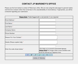 replytojp.com: Contact JP Maroney's Office
