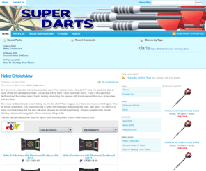 superdarts.com: Super Darts | SuperDarts.com
Super Darts | SuperDarts.com. Sport of Darts News and Articles.Dart Pins and Dart Equipments and many things about Darts.