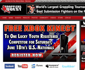 jiujitsuquest.com: Grapplers Quest Submission Grappling Tournaments BJJ Competitions Wrestling Events
Grapplers Quest Grappling Tournaments, BJJ Events, Brazilian Jiu Jitsu Competition, Submission Tournament, wrestling meet, grappling news forum