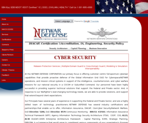 netwardefense.com: Mission Critical Full Spectrum Cyberwar Defense National Security and Intelligence
Mission Critical Protection National Security and Intelligence
 