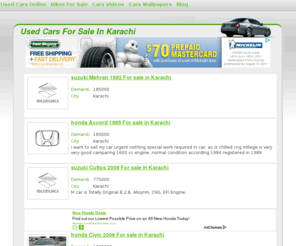 usedcarskarachi.com: Used cars for sale Karachi, Second hand cars Karachi, Pakistan
Used toyota corolla, honda, suzuki and more cars for sale in karachi. Powered by Motors.pk