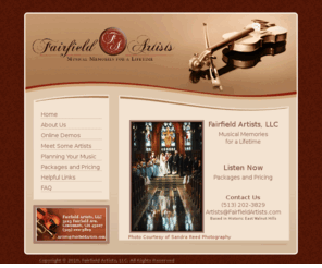 fairfieldartists.com: Fairfield Artists, LLC
Fairfield Artists - Extraordinary talent for your special occasion.