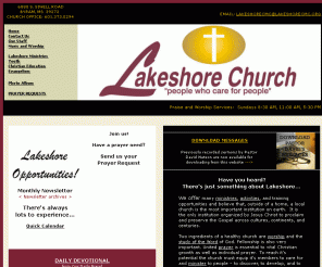 lakeshorecmc.org: LAKESHORE CHURCH - People Who Care for People
