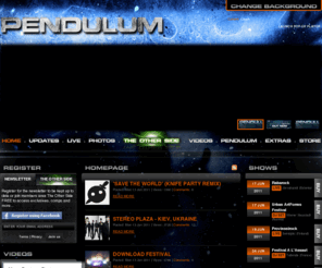 pendulummusic.com: THE OFFICIAL PENDULUM WEBSITE | www.pendulum.com
Out Now - Officially buy new album 'Immersion', Buy music, CD's, MP3's, Merchandise and Tickets from the Official Pendulum UK Website | pendulum.com
