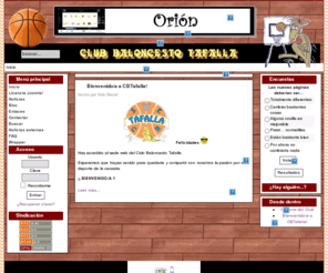 cbtafalla.net: Club Baloncesto Tafalla - Inicio
Club Baloncesto Tafalla - el portal de encuentro e intercambio de todos los jugadores y aficionados del baloncesto de Tafalla y alrededores.