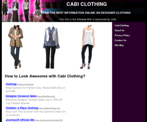 cabiclothing.org: Cabi Clothing
Visit us if you are looking for information about Cabi Clothing, here you can find free and useful resources online also quality information.