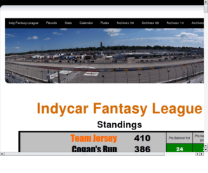 indycarfantasy.com: Indycar Fantasy League
An private Indycar Fantasy League which welcomes guests to watch and comment as well as join in our live race chats. All ages welcome.