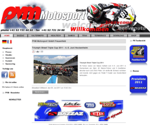 pvm-honda.ch: PVM Motosport GmbH Frauenfeld
PVM Motosport GmbH - Über 10 Jahre Erfahrung mit Motorradrennsport - Wir lassen keine Wünsche offen. Bazzaz - HealTech - Valter Moto - Samco Sports - Termorace - Titax