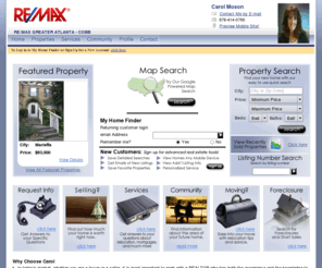 talktocarol.com: My Homepage | Carol Moson | Atlanta Real Estate | RE/MAX Greater Atlanta
home buyer tax credit for home buyers and sellers. blog topics