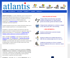 atlantisinformatica.it: ATLANTIS INFORMATICA, PARMA, siti internet parma, web design parma, assistenza pc e server parma, consulenza informatica parma, gestione documentale parma, Sistemi Qualit, Sicurezza e Ambiente, Organizzazione Aziendale
ATLANTIS INFORMATICA, PARMA, siti internet parma, web design, assistenza pc e server parma, consulenza informatica parma