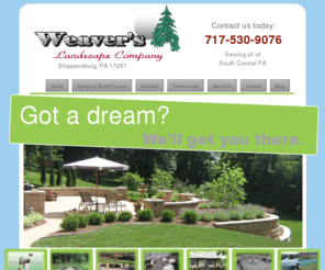 weaverslandscapecompany.com: Weavers Landscape Company, Shippensburg, Chambersburg, Carlisle, PA, Landscaping, Hardscaping, Water Gardens
A full service Landscape Company serving Shippensburg, Pa Chambersburg, Pa and Carlisle, Pa. We are your local Landscaper, Hardscaper, Pond Builder & Designer.