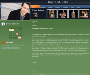 davidfehr.net: David M. Fehr
David Fehr's acting homepage