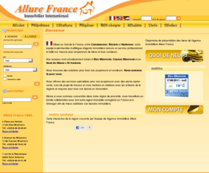 france-immo-direct.com: Allure France Immobilier, agence immobilière à Bize, Caunes Minervois et Bédarieux dans le sud de la france
Agence Allure Immobilier. Nous sommes une agence immobilière du Sud de la France parlant anglais, allemand, et hollandais, et vous proposant des services spécialisés ou sur mesure dans le Languedoc Roussillon et le Tarn. Que vous souhaitiez acheter ou vendre un bien,  vous réaliserez avec nous votre rêve 