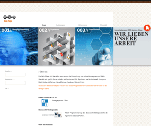 netz-etage.de: Netz-Etage - Internetagentur Osnabrück, Webdesign, Internetpräsenzen, CMS- & Shopsysteme, Flash, Intranet, Datenbanken
Netz-Etage - Internetagentur Osnabrück, Webdesign, Programmierung, Flash, Datenbanken, Internetpräsenzen, Flash,
Shopsysteme, CMS aus Osnabrück, Berlin und New York