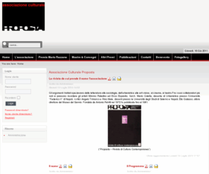 propostaonline.com: Associazione Culturale Proposta
Joomla! - il sistema di gestione di contenuti e portali dinamici
