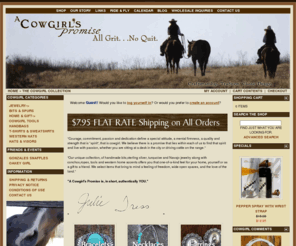 acowgirlpromise.com: A Cowgirl's Promise  :: Products for Remarkable Women Who Love the Western Lifestyle
A Cowgirl's Promise , A Cowgirl's Promise